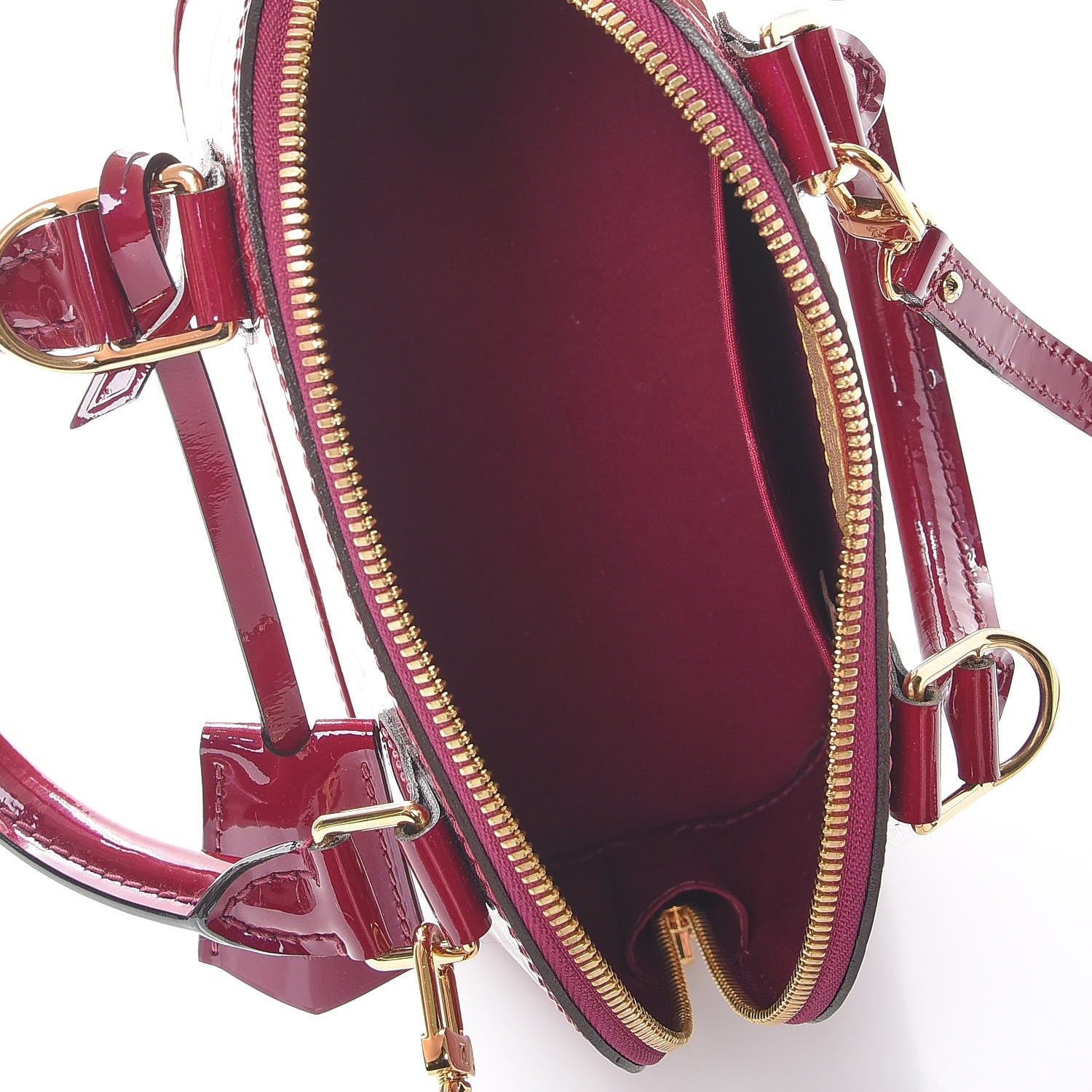 Louis Vuitton Vernis Alma BB Magenta 5 of 7