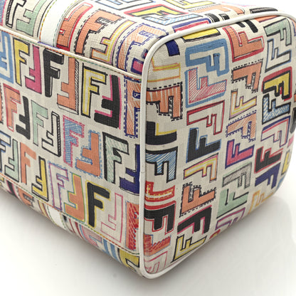 Fendi Zucca Spalmati Vitello FF Multicolor Forever Boston Multicolor White 8 of 8