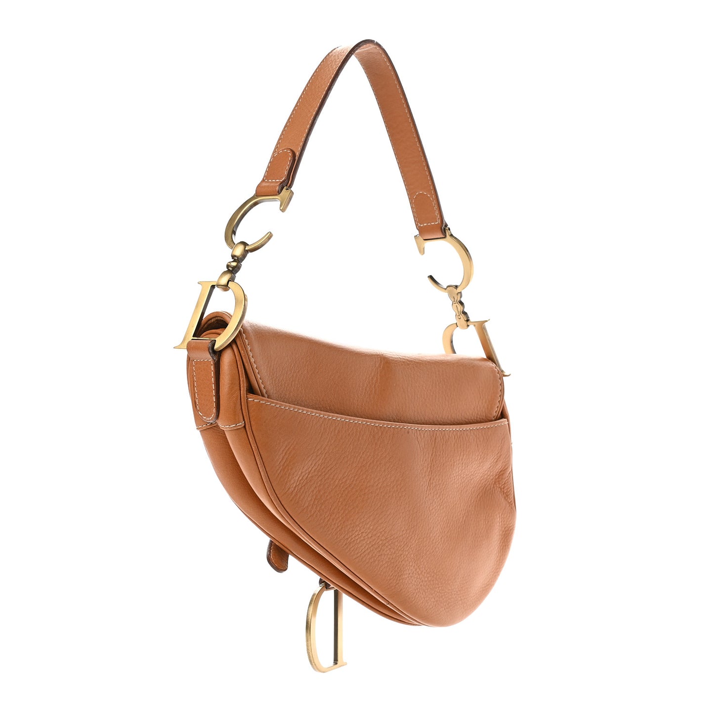 Calfskin Saddle Bag Tan