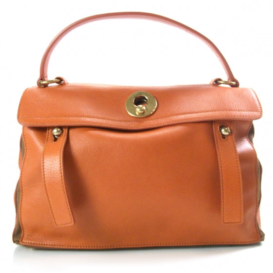 Saint Laurent Leather Muse Two Orange 1 of 9