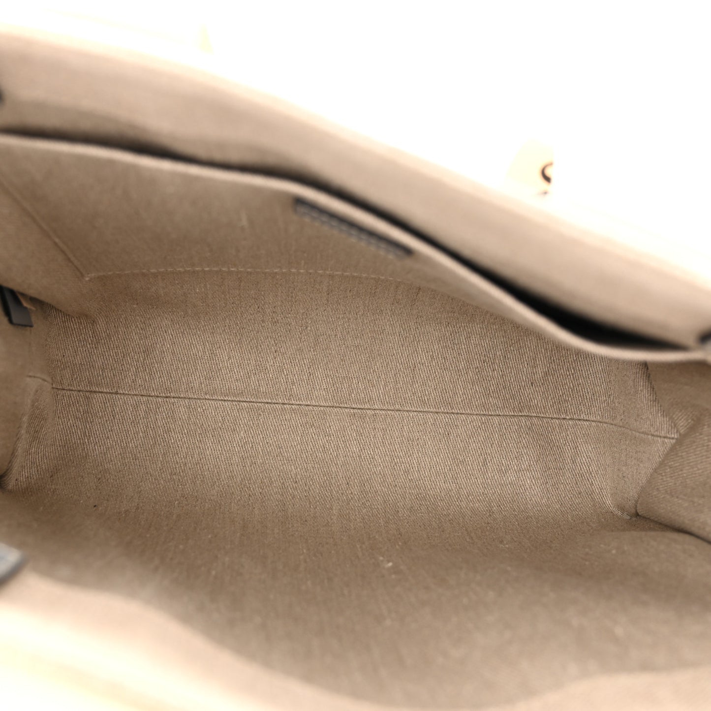 Linen Calfskin Medium Woody Ribbon Tote White Light Blue