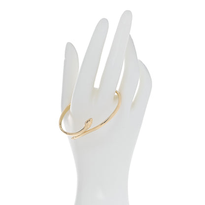 Tiffany 18K Yellow Gold Diamond Elsa Peretti Snake Bangle Bracelet 2 of 4