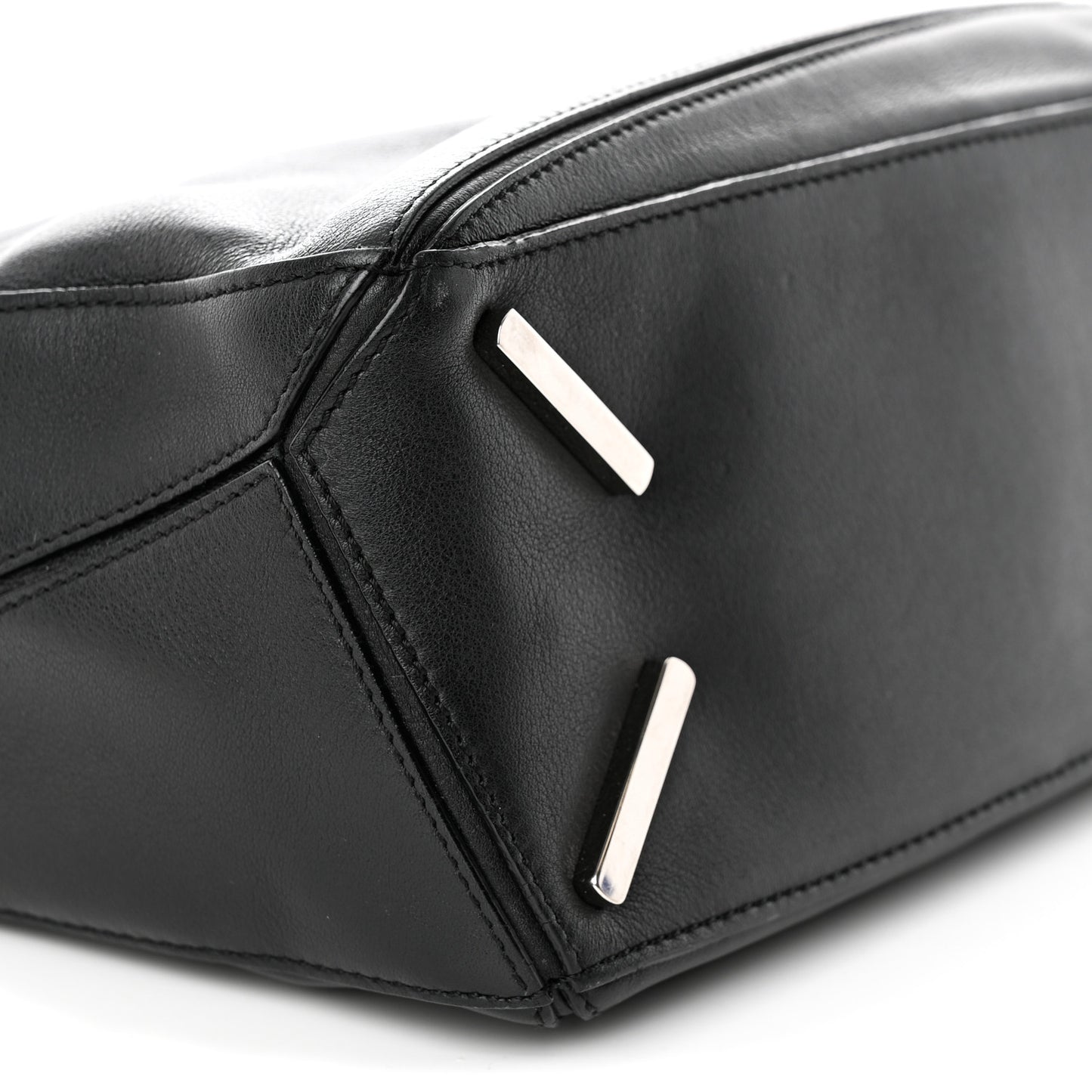 Calfskin Small Puzzle Bag Black