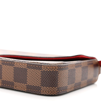 Louis Vuitton Damier Ebene Pochette Felicie Chain Wallet 12 of 14