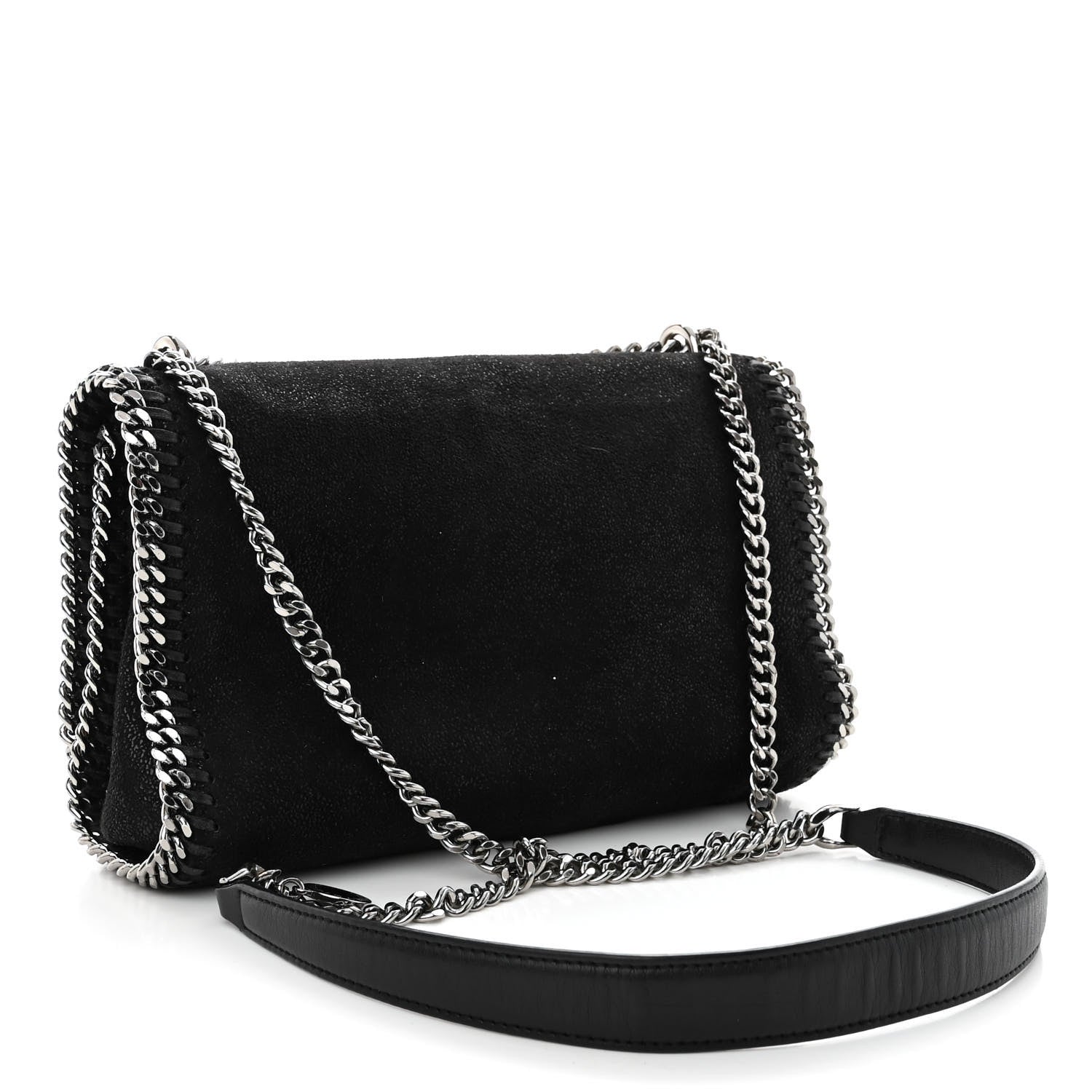 Stella McCartney Shaggy Deer Falabella Messenger Black 3 of 9