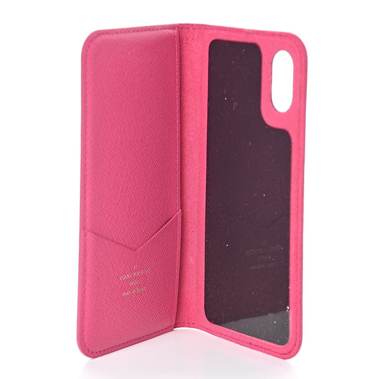 Monogram iPhone X Folio Case Rose Pop