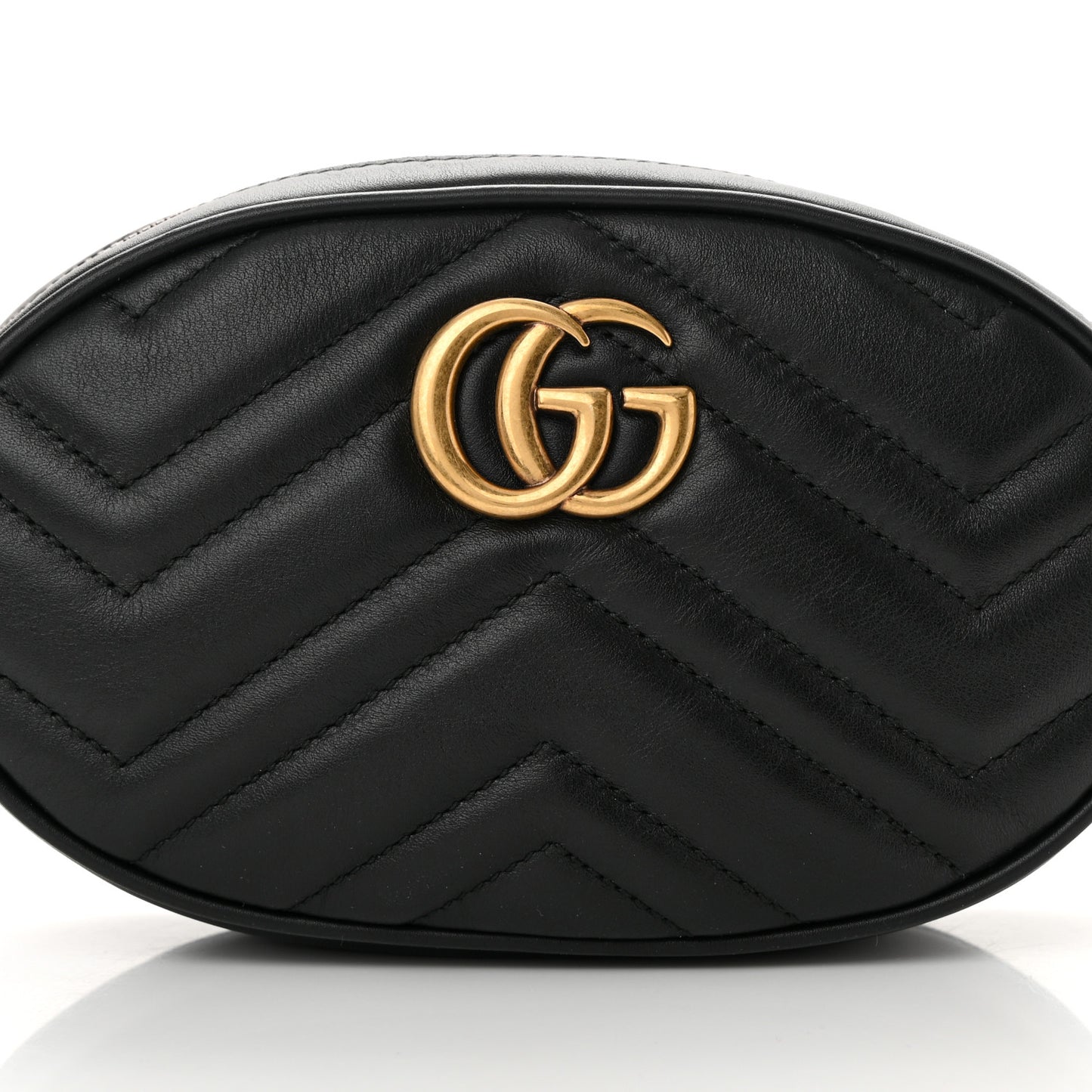 Calfskin Matelasse GG Marmont Belt Bag 85 34 Black