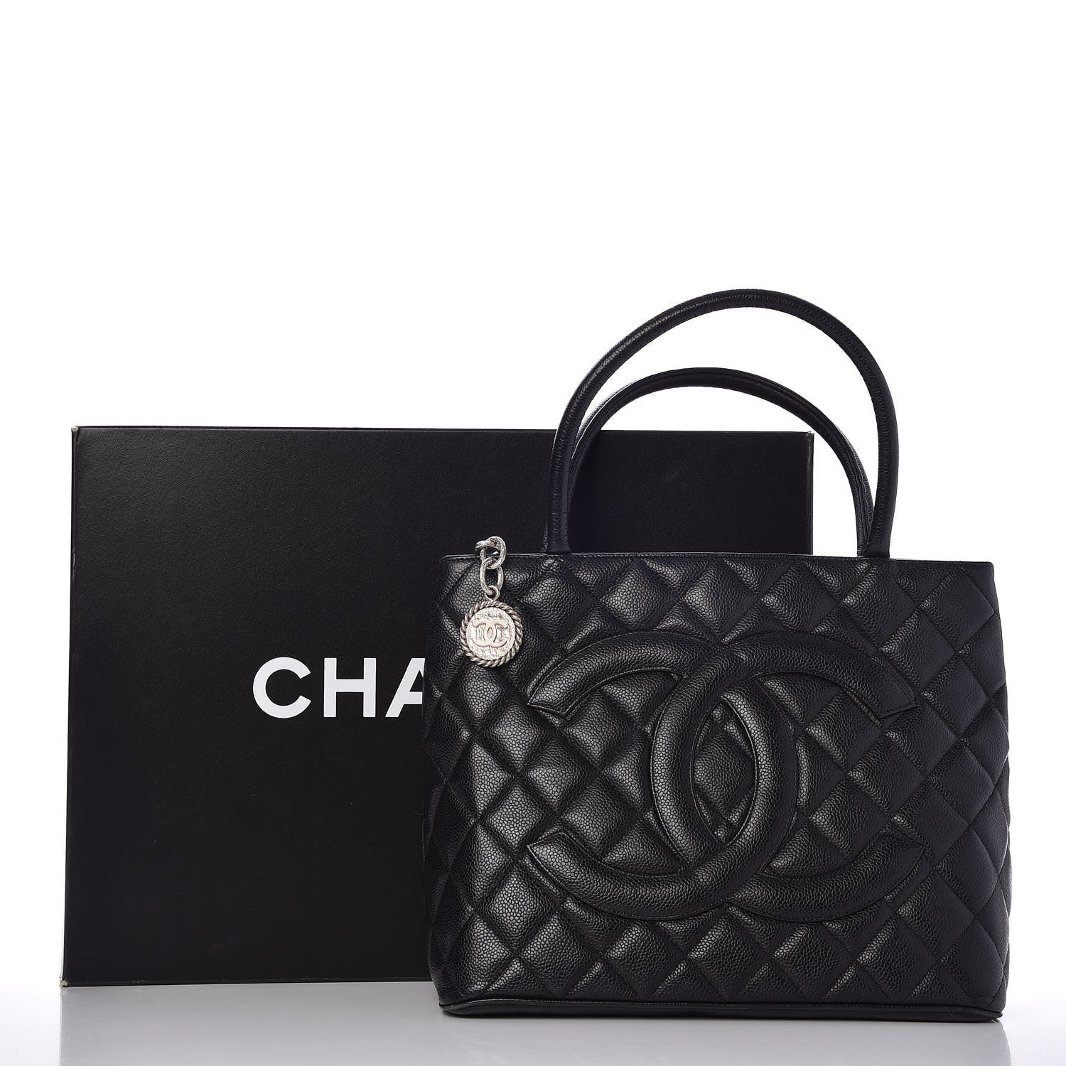 Chanel Caviar Quilted Medallion Tote Black 11 of 11