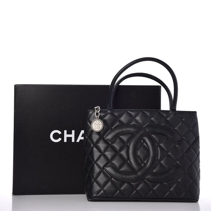 Chanel Caviar Quilted Medallion Tote Black 11 of 11