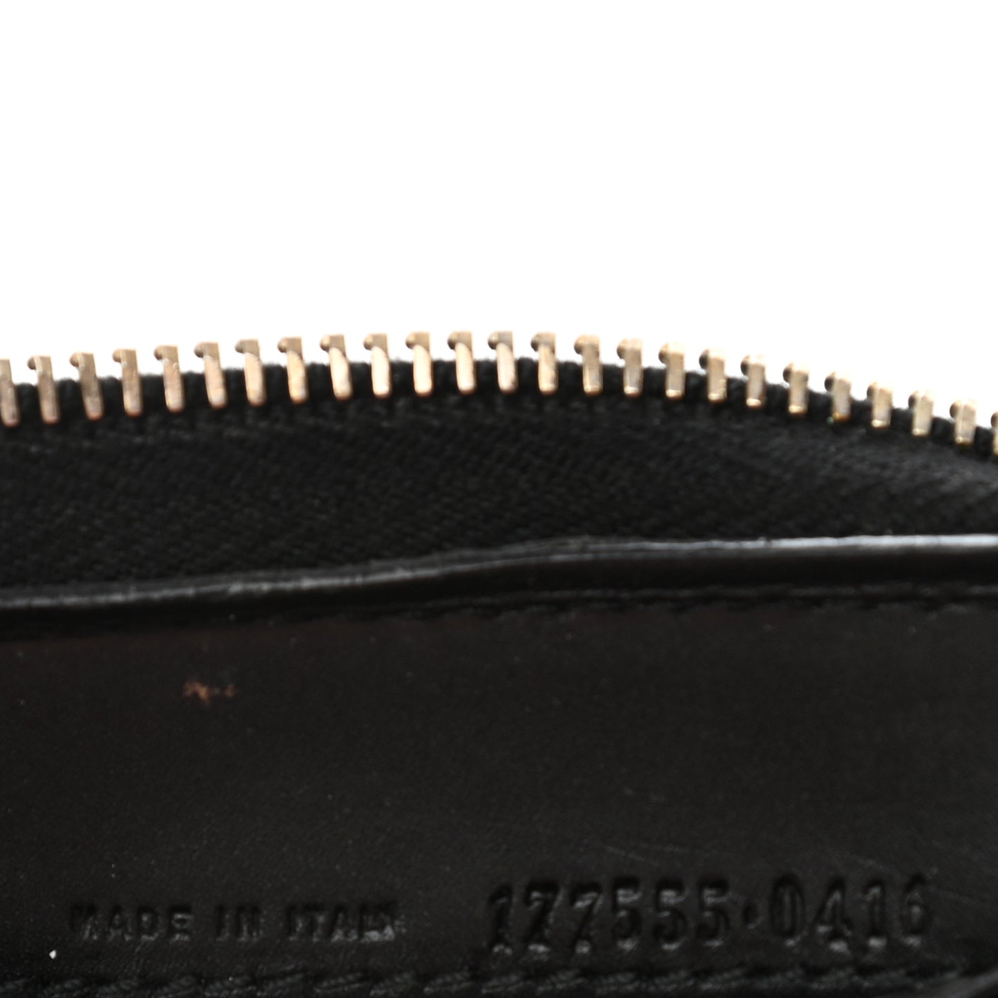 Textured Patent Monogram Belle De Jour Zip Around Wallet Black