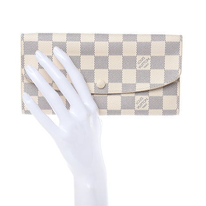 Louis Vuitton Damier Azur Emilie Wallet 2 of 10