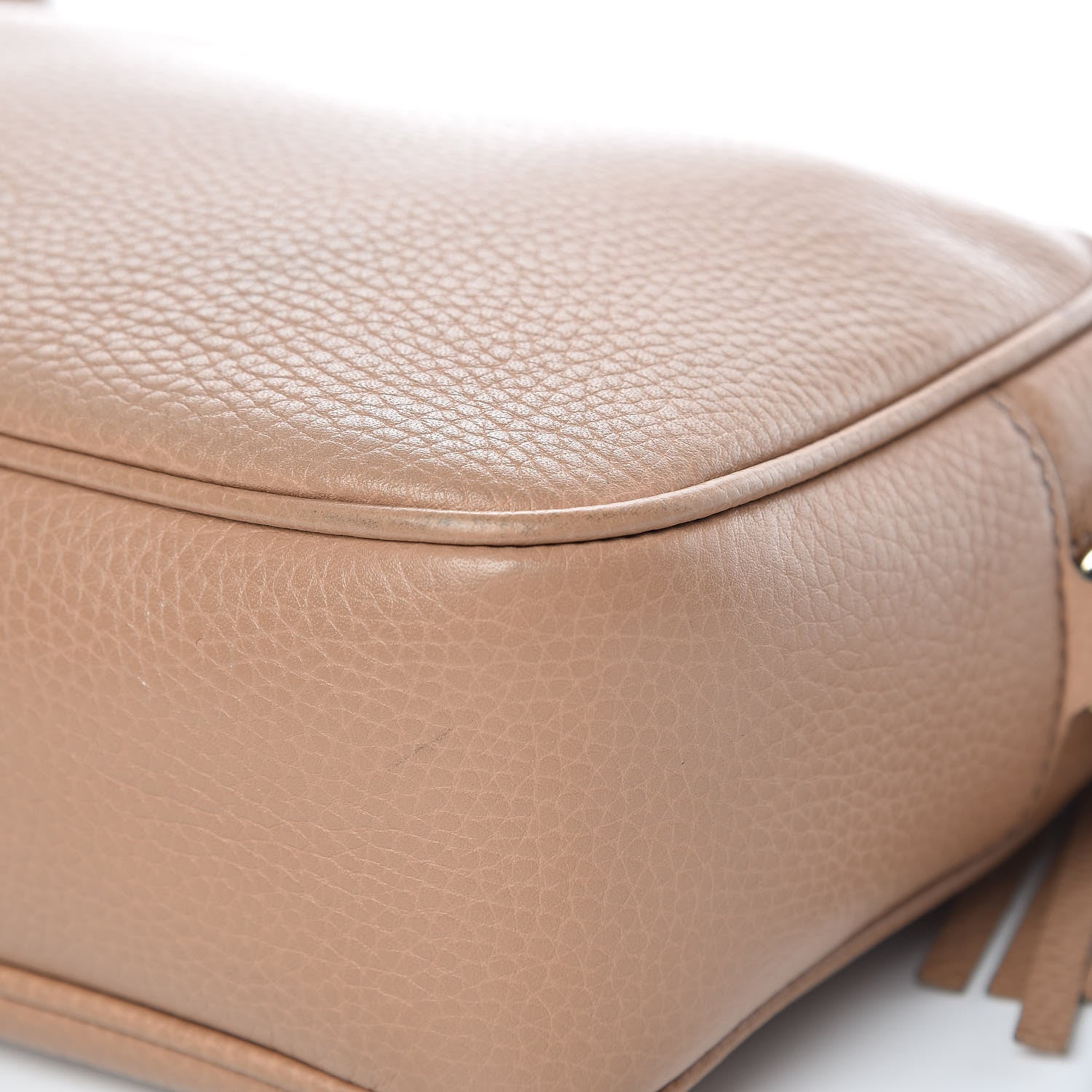 Gucci Pebbled Calfskin Small Soho Disco Bag Camelia 13 of 17