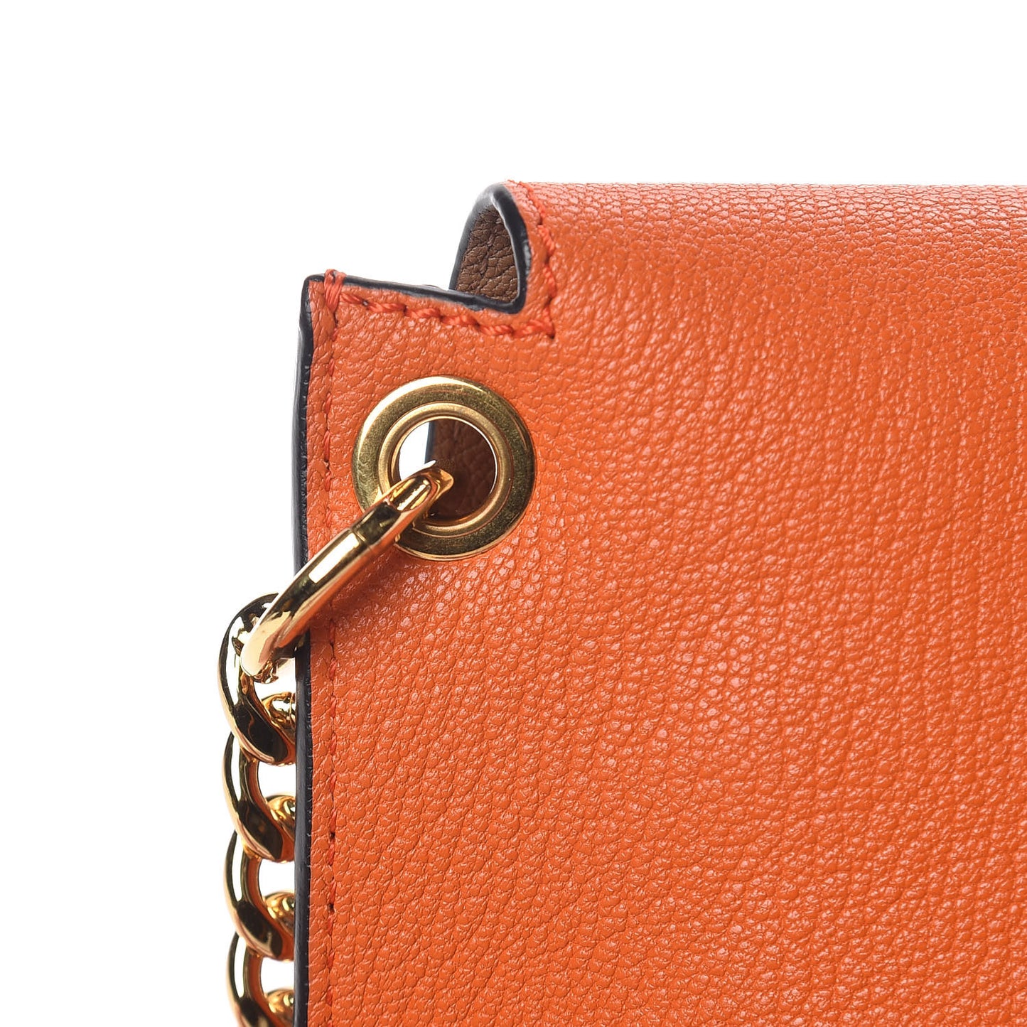 Goatskin Avenue Shoulder Bag Orange
