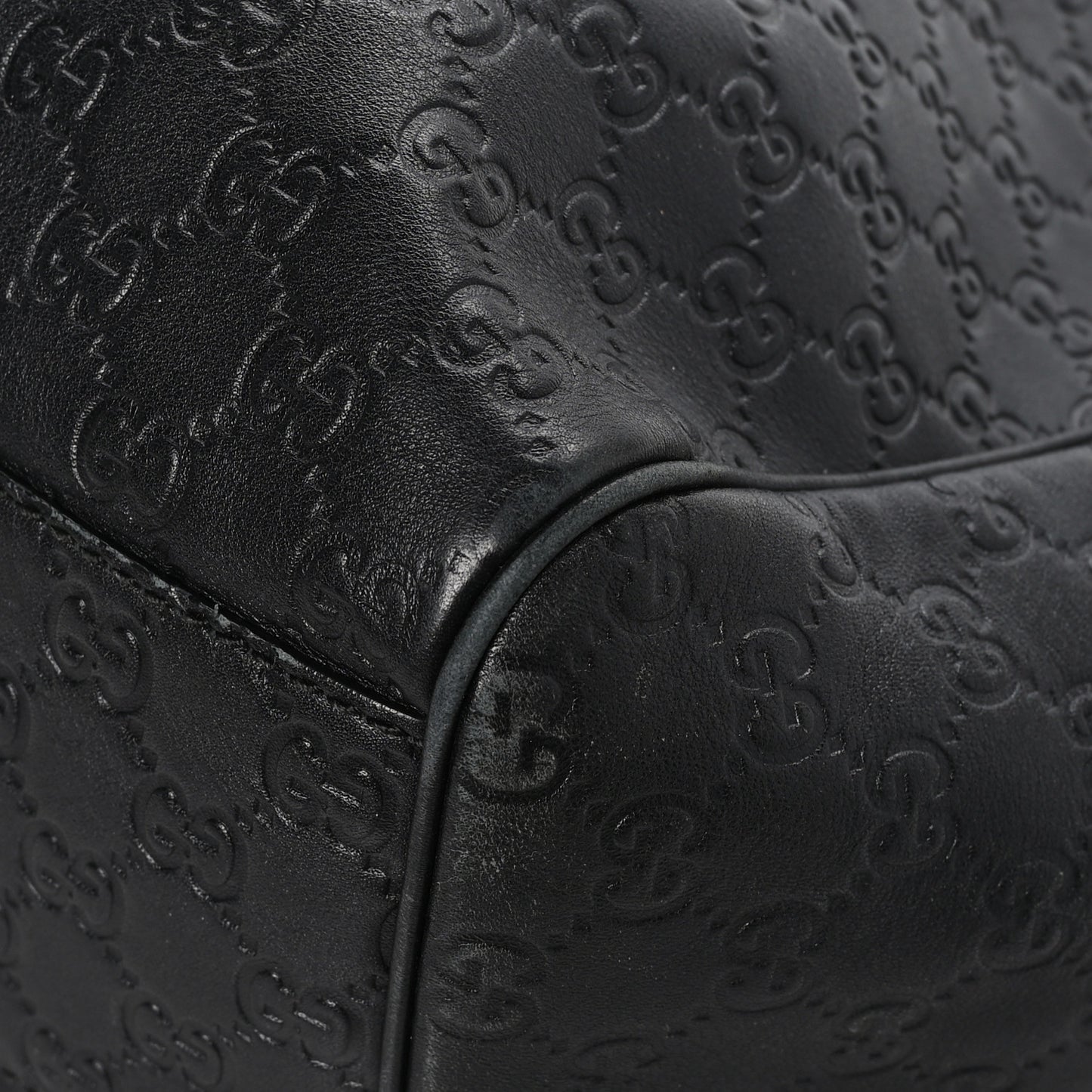 Guccissima Vitello Tender Large Sukey Tote Black