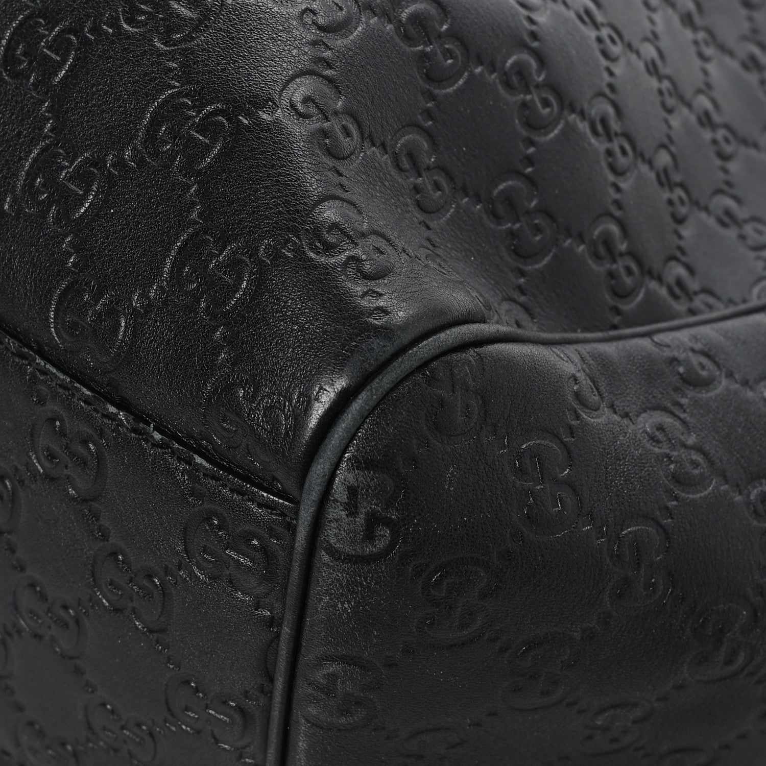 Gucci Guccissima Vitello Tender Large Sukey Tote Black 10 of 14