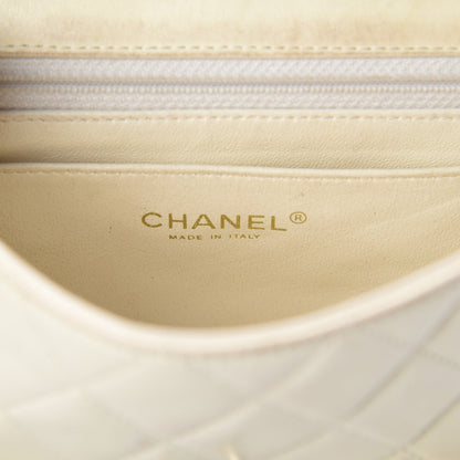 Chanel Lambskin Quilted Mini Rectangular Flap Beige 7 of 8