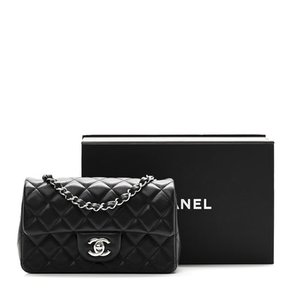 Chanel Lambskin Quilted Mini Rectangular Flap Black 11 of 11