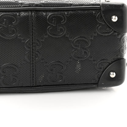 Gucci Calfskin GG Tennis Embossed Square Messenger Bag Black 14 of 14