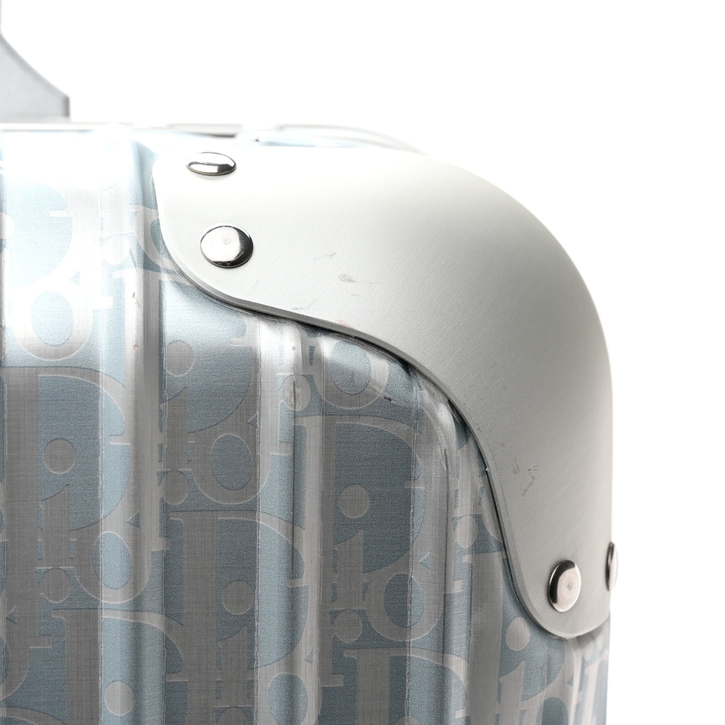 X RIMOWA Aluminum Gradient Cabin Luggage Blue Multi
