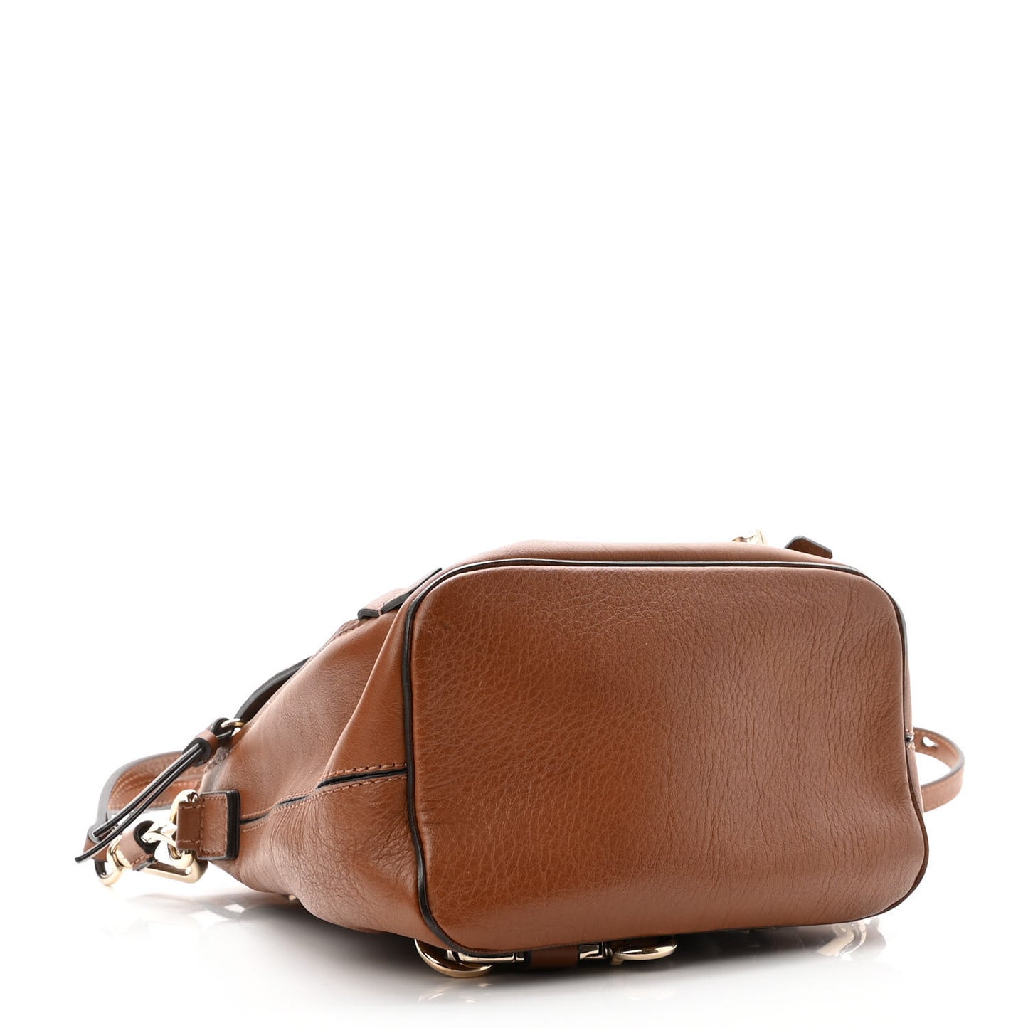 Suede Calfskin Small Faye Backpack Tobacco