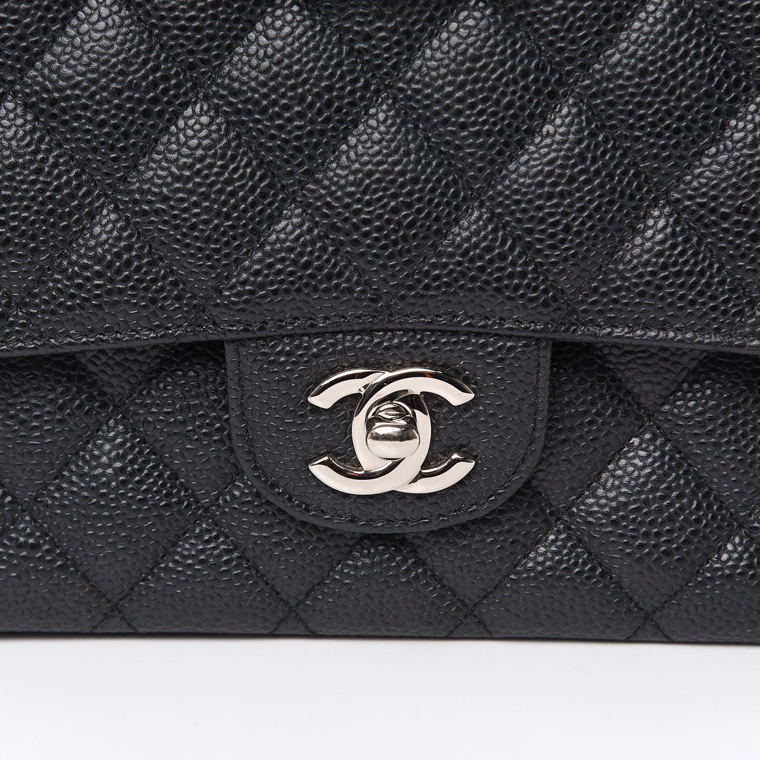 Chanel Caviar Quilted Medium Double Flap Black 13 of 13