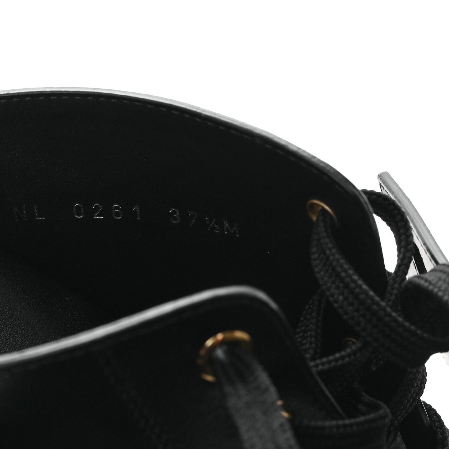 Calfskin Wonderland Flat Ranger Boots 37.5 Black