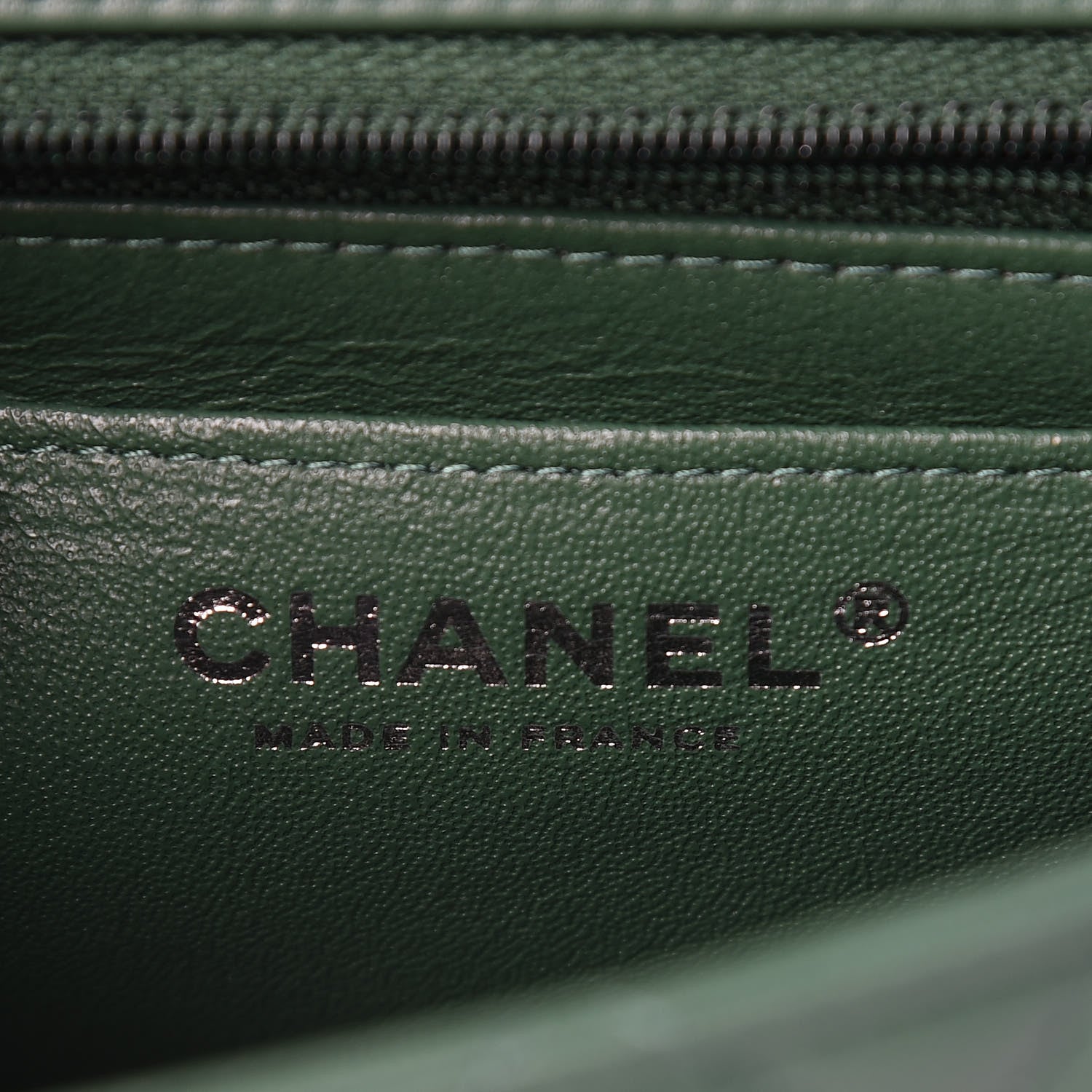 Chanel Lambskin Quilted Mini Rectangular Flap Green 6 of 9