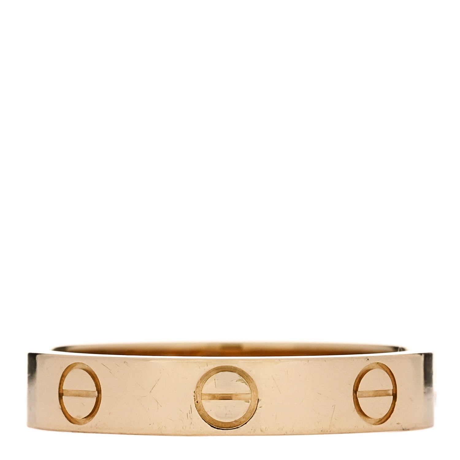 Cartier 18K Yellow Gold 3.5mm LOVE Wedding Band Ring 54 6.75 1 of 5