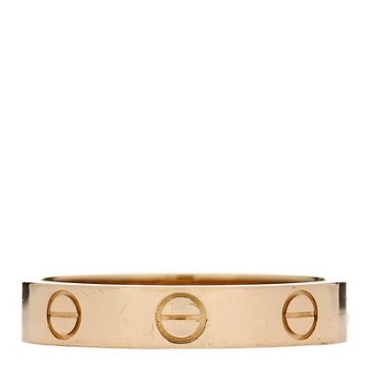 Cartier 18K Yellow Gold 3.5mm LOVE Wedding Band Ring 54 6.75 1 of 5