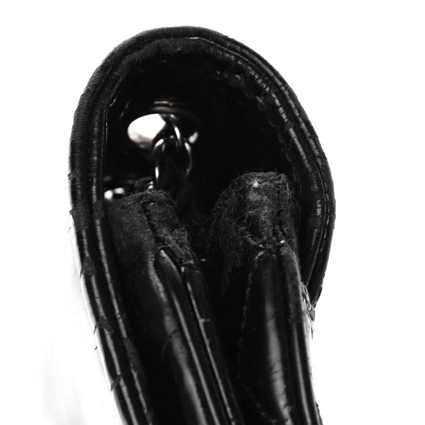 Vinyl Small Lipstick Flap Black
