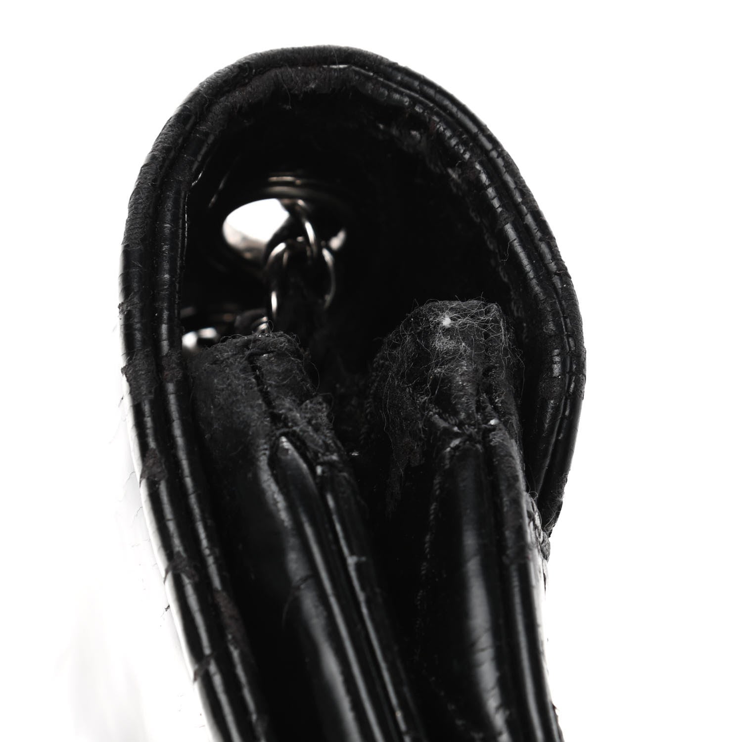Chanel Vinyl Small Lipstick Flap Black 6 of 10