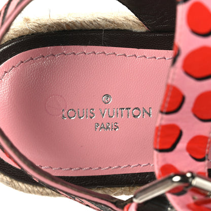 Louis Vuitton Monogram Jungle Dots Hibiscus Espadrille Sandals 39 Sugar Pink Poppy 7 of 8