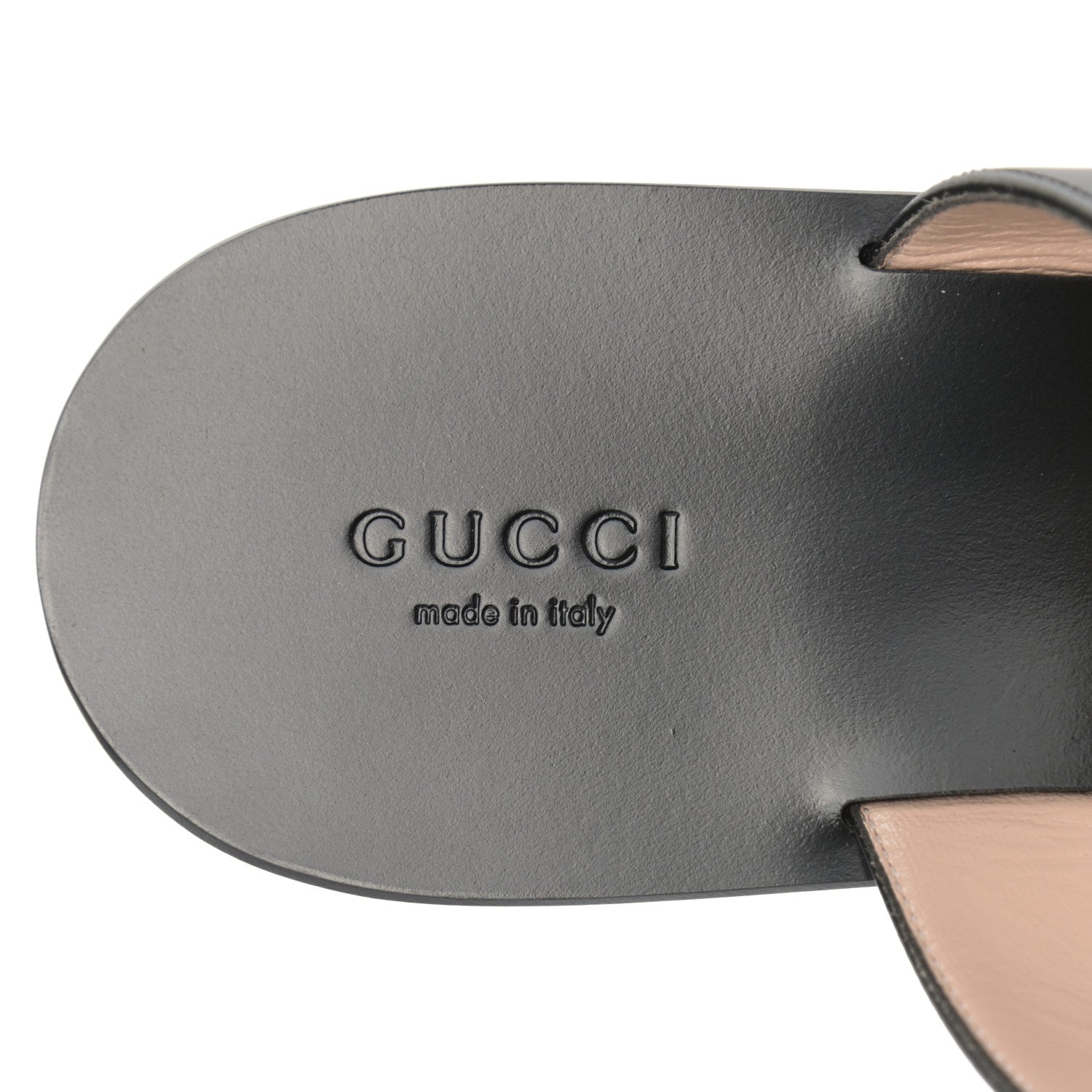 Gucci Calfskin GG Marmont Thong Sandals 39.5 Black 7 of 9