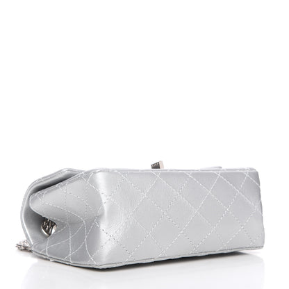 Chanel Metallic Grained Calfskin Quilted 2.55 Reissue Mini Flap Silver 4 of 11