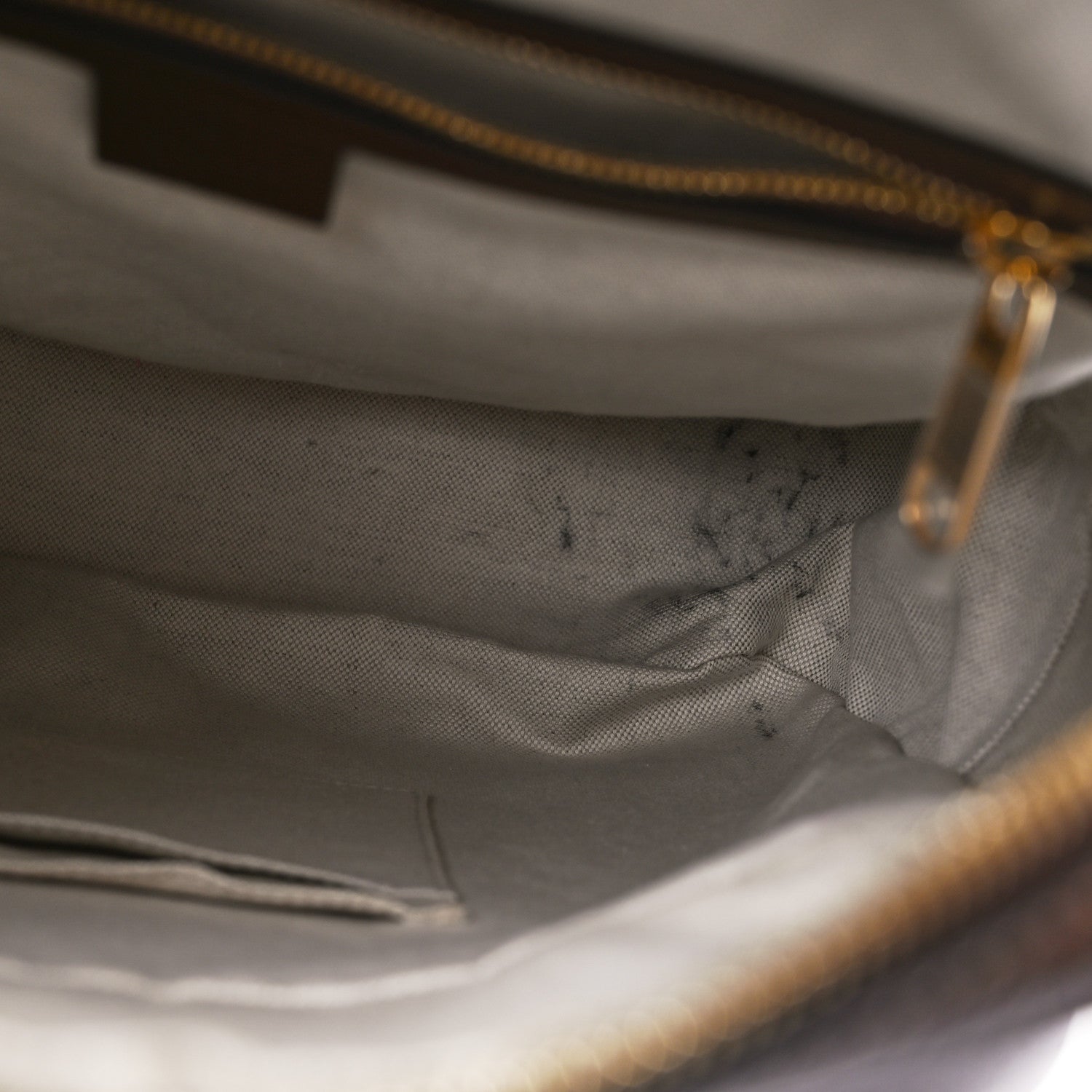 Gucci GG Supreme Monogram Azalea Calfskin Fake/Not Retro Interlocking G Day Backpack Beige Ebony Brown Sugar 5 of 10
