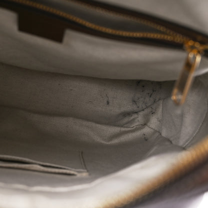 Gucci GG Supreme Monogram Azalea Calfskin Fake/Not Retro Interlocking G Day Backpack Beige Ebony Brown Sugar 5 of 10