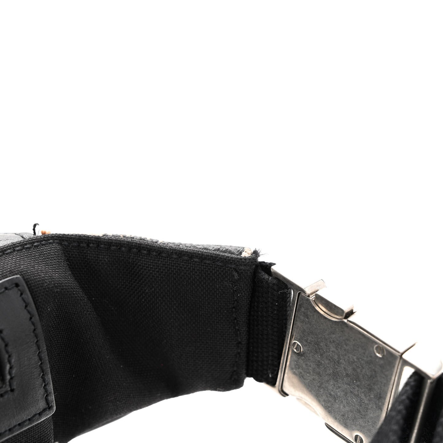 Canvas Classic Belt Bag Black White