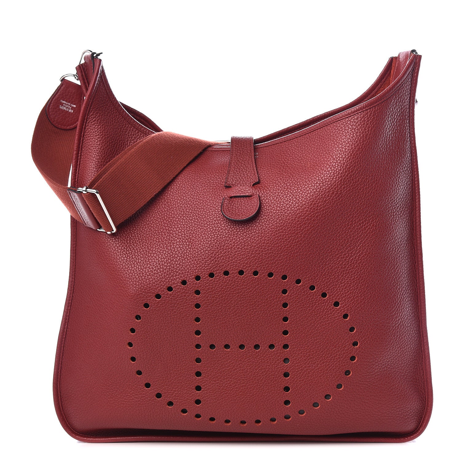 Hermes Taurillon Clemence Evelyne III TGM Rouge Grenat 1 of 10