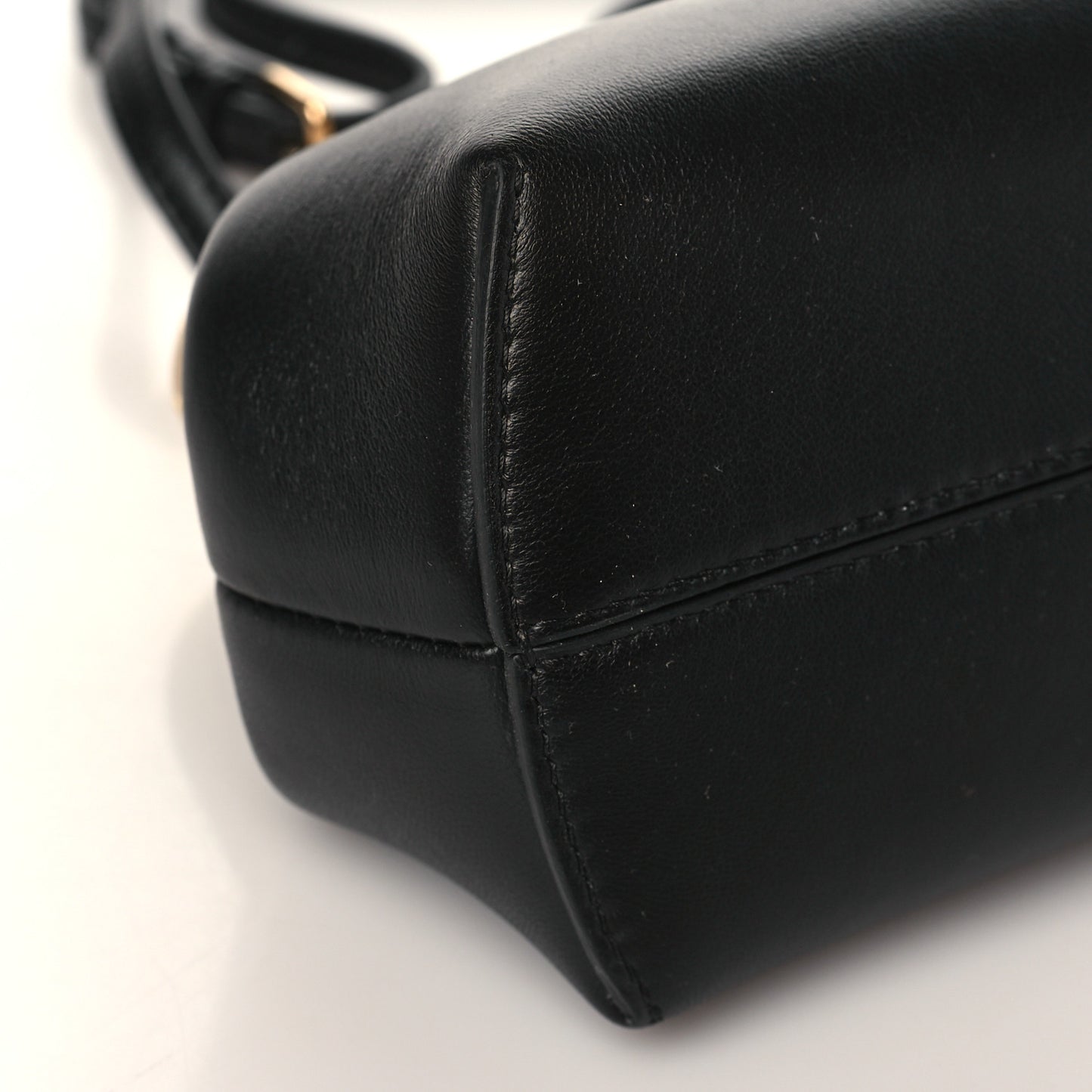 Shiny Nappa Small Fendi First Black