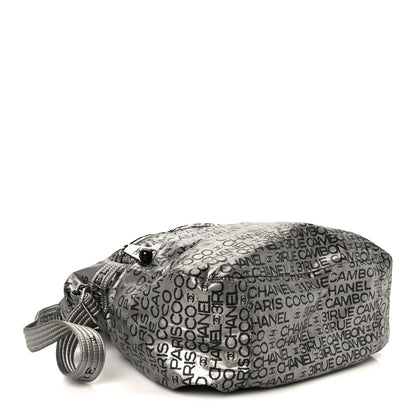 Chanel Lacquered Canvas Ligne Messenger Tote Argent Fonce 4 of 13
