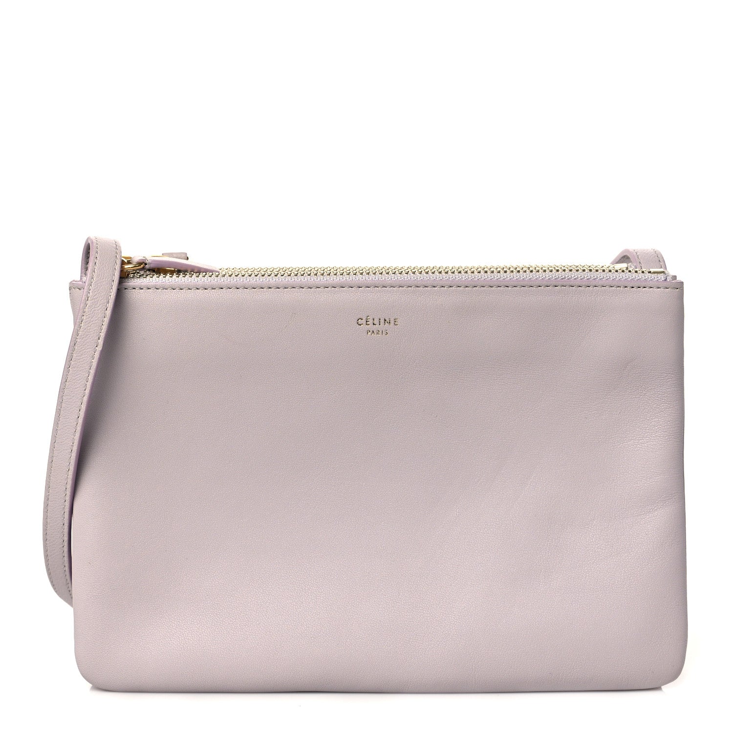 Celine Lambskin Small Trio Crossbody Bag Magnolia 1 of 10