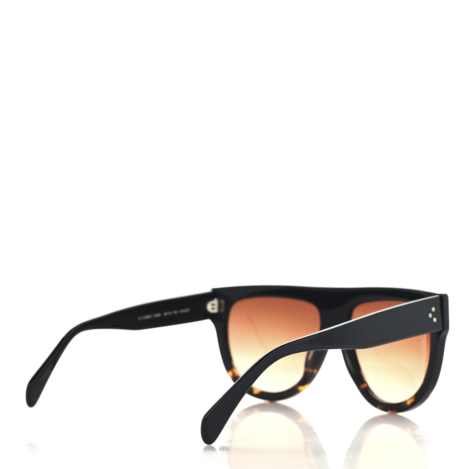 Celine Shadow Sunglasses CL 41026/S Black Havana 4 of 7