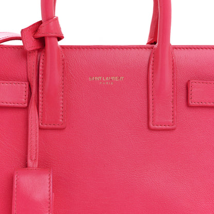 Saint Laurent Calfskin Nano Sac De Jour Fluo Pink 8 of 12