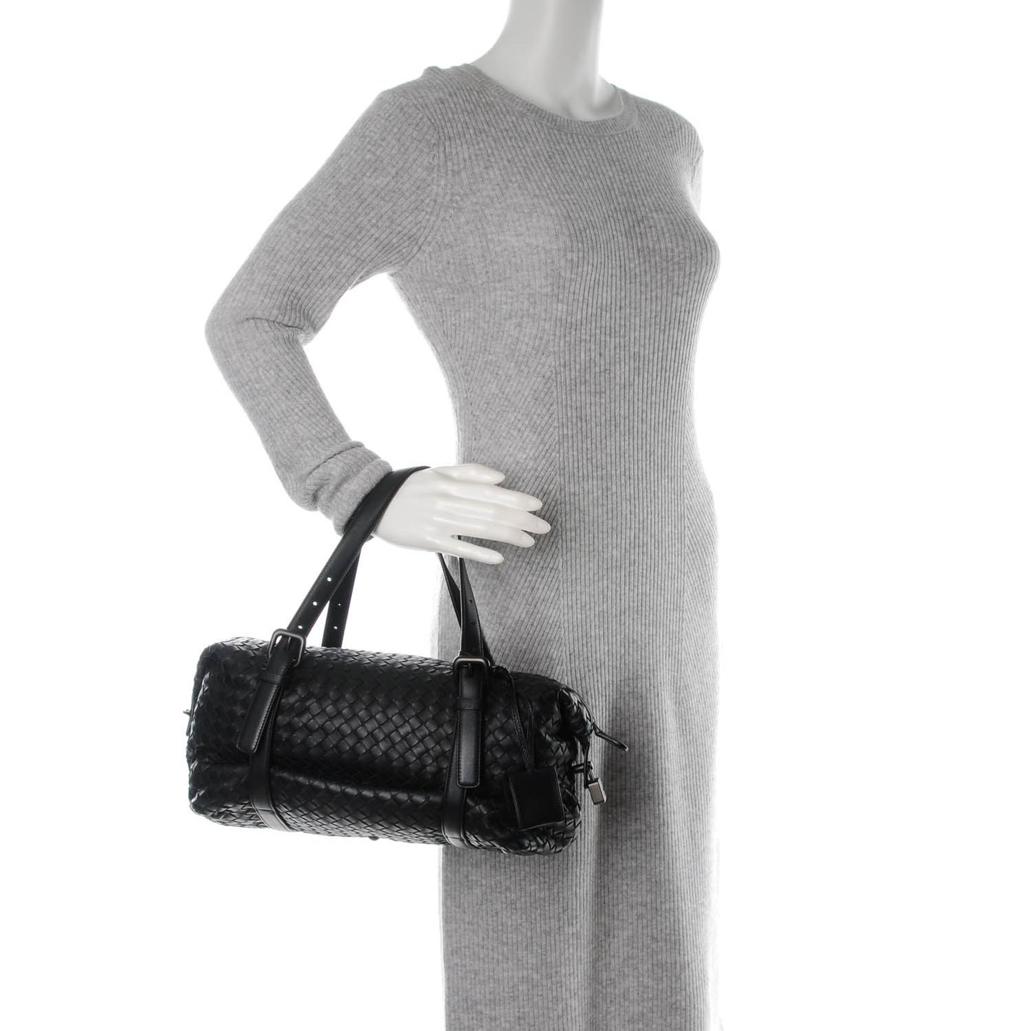 Nappa Intrecciato Montaigne Nero Black
