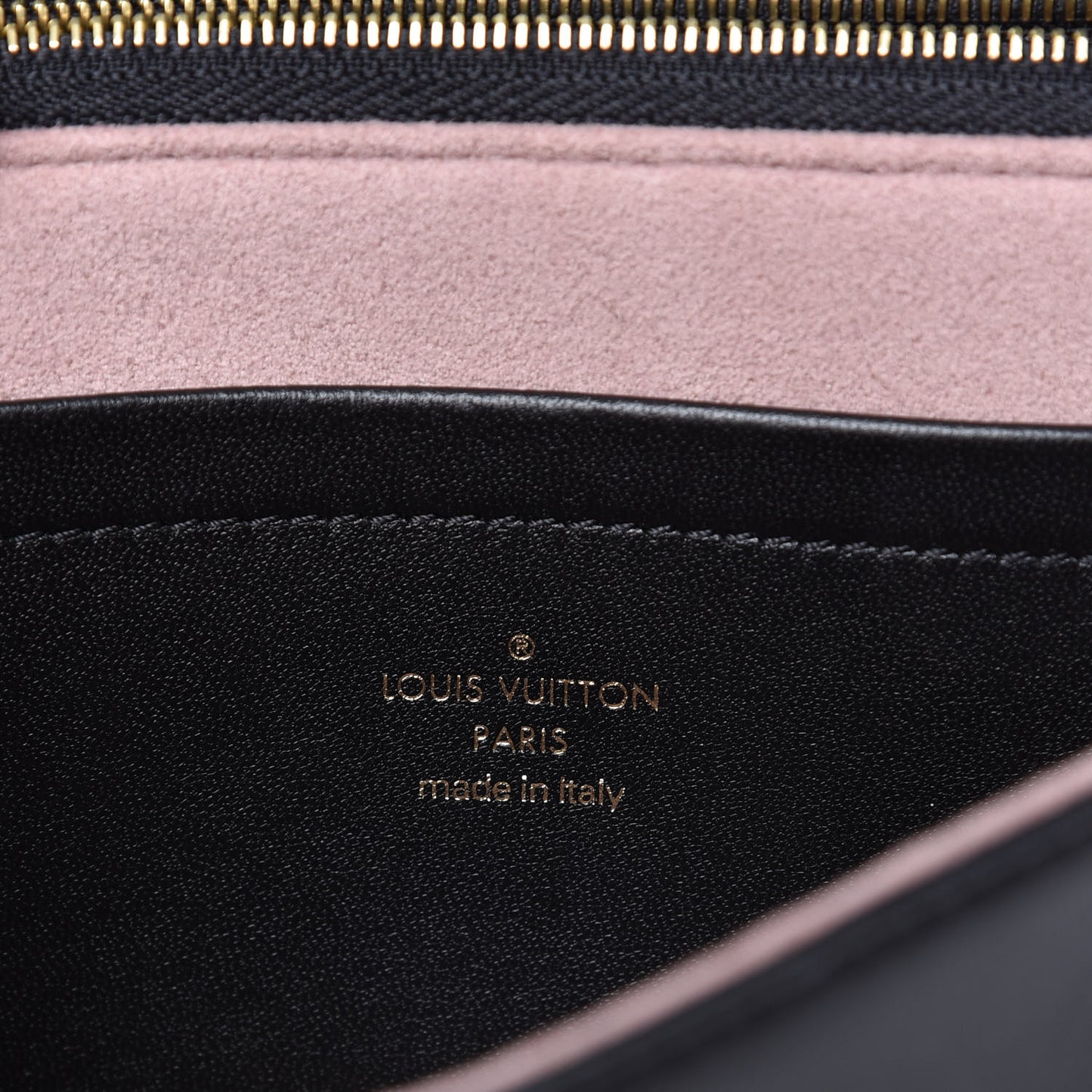 Lambskin Embossed Monogram Pochette Coussin Black
