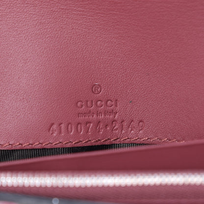 Gucci GG Supreme Monogram Blooms Continental Wallet Beige Multicolor Dry Rose 6 of 7