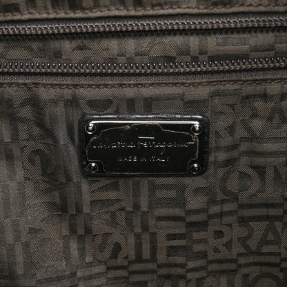 Salvatore Ferragamo Calfskin Hobo Black 7 of 14