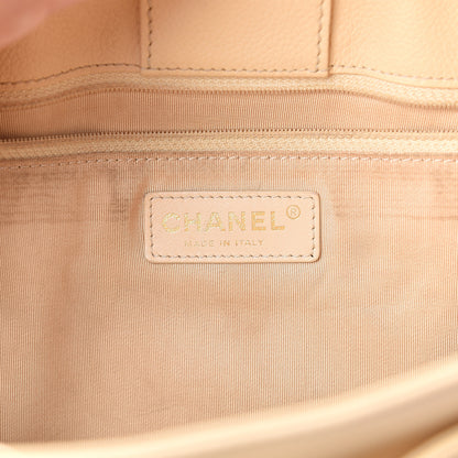 Chanel Calfskin Cerf Executive Shopper Tote Beige Clair 5 of 9