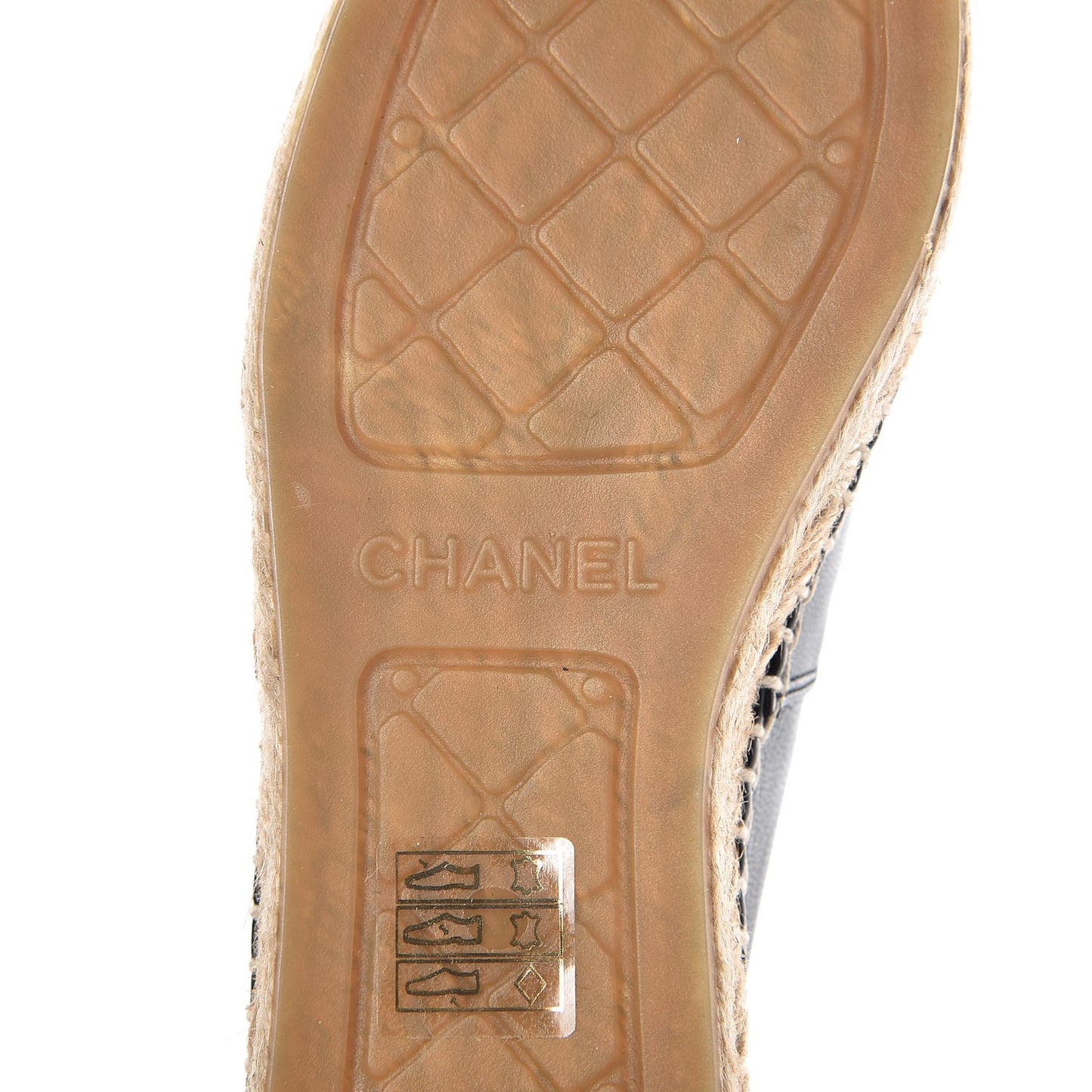 Lambskin CC Espadrilles 35 Black