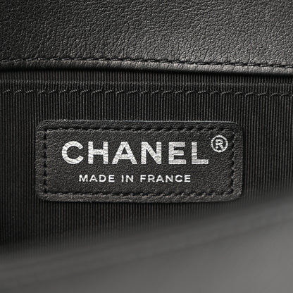 Chanel Calfskin Quilted Medium Boy Flap So Black 6 of 11